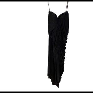 Alexander Wang Black Ruched Sleeveless Bandage Bodycon Mini Dress